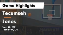 Tecumseh  vs Jones  Game Highlights - Jan. 12, 2021