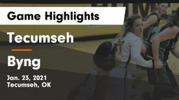 Tecumseh  vs Byng  Game Highlights - Jan. 23, 2021