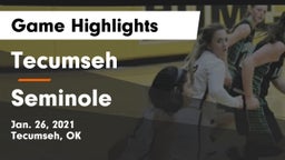 Tecumseh  vs Seminole  Game Highlights - Jan. 26, 2021