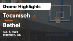 Tecumseh  vs Bethel  Game Highlights - Feb. 5, 2021