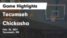 Tecumseh  vs Chickasha  Game Highlights - Feb. 26, 2021
