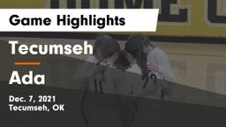 Tecumseh  vs Ada  Game Highlights - Dec. 7, 2021