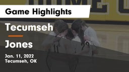 Tecumseh  vs Jones  Game Highlights - Jan. 11, 2022