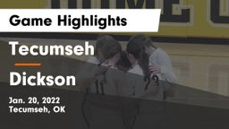 Tecumseh  vs Dickson  Game Highlights - Jan. 20, 2022