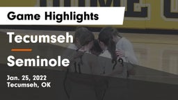 Tecumseh  vs Seminole Game Highlights - Jan. 25, 2022