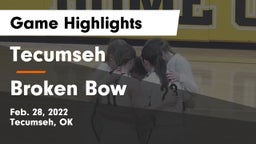 Tecumseh  vs Broken Bow  Game Highlights - Feb. 28, 2022