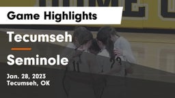 Tecumseh  vs Seminole Game Highlights - Jan. 28, 2023