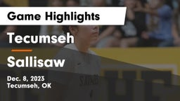 Tecumseh  vs Sallisaw  Game Highlights - Dec. 8, 2023