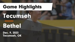 Tecumseh  vs Bethel  Game Highlights - Dec. 9, 2023