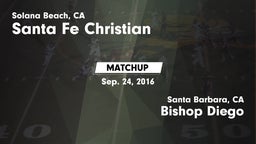 Matchup: Santa Fe Christian vs. Bishop Diego  2016