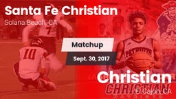 Matchup: Santa Fe Christian vs. Christian  2017