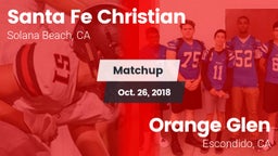 Matchup: Santa Fe Christian vs. Orange Glen  2018