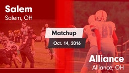 Matchup: Salem  vs. Alliance  2016