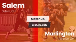 Matchup: Salem  vs. Marlington  2017