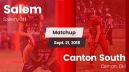 Matchup: Salem  vs. Canton South  2018