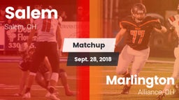 Matchup: Salem  vs. Marlington  2018