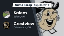 Recap: Salem  vs. Crestview  2019
