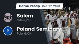 Recap: Salem  vs. Poland Seminary  2020