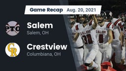 Recap: Salem  vs. Crestview  2021