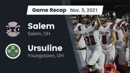 Recap: Salem  vs. Ursuline  2021