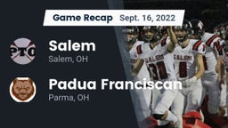 Recap: Salem  vs. Padua Franciscan  2022