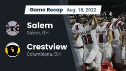 Recap: Salem  vs. Crestview  2022