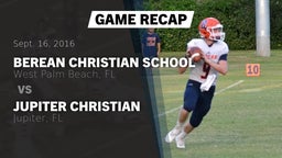 Recap: Berean Christian School vs. Jupiter Christian  2016
