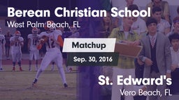 Matchup: Berean Christian vs. St. Edward's  2016