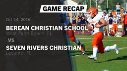 Recap: Berean Christian School vs. Seven Rivers Christian  2016