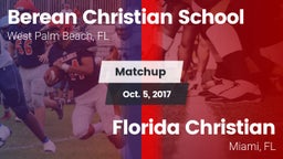 Matchup: Berean Christian vs. Florida Christian  2017