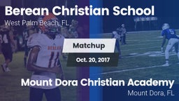 Matchup: Berean Christian vs. Mount Dora Christian Academy 2017