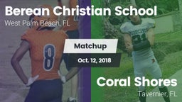 Matchup: Berean Christian vs. Coral Shores  2018