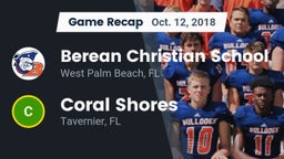 Recap: Berean Christian School vs. Coral Shores  2018