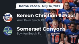 Recap: Berean Christian School vs. Somerset Canyons 2019