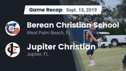 Recap: Berean Christian School vs. Jupiter Christian  2019