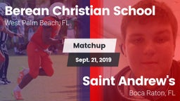 Matchup: Berean Christian vs. Saint Andrew's  2019