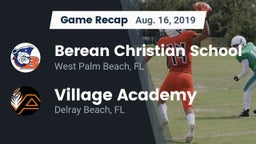 Recap: Berean Christian School vs. Village Academy  2019