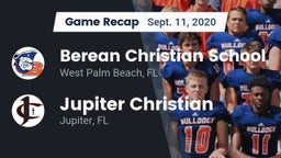 Recap: Berean Christian School vs. Jupiter Christian  2020