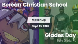 Matchup: Berean Christian vs. Glades Day  2020