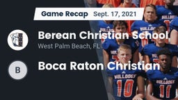 Recap: Berean Christian School vs. Boca Raton Christian 2021