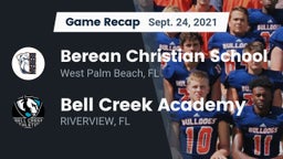 Recap: Berean Christian School vs. Bell Creek Academy 2021