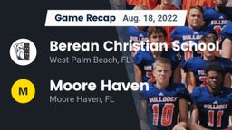 Recap: Berean Christian School vs. Moore Haven  2022