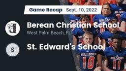 Recap: Berean Christian School vs. St. Edward's School 2022