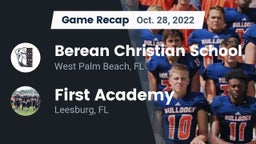 Recap: Berean Christian School vs. First Academy  2022