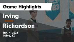 Irving  vs Richardson  Game Highlights - Jan. 4, 2022