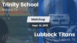 Matchup: Trinity vs. Lubbock Titans 2019