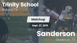 Matchup: Trinity vs. Sanderson  2019