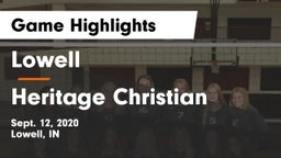 Lowell  vs Heritage Christian  Game Highlights - Sept. 12, 2020