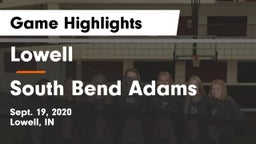 Lowell  vs South Bend Adams Game Highlights - Sept. 19, 2020