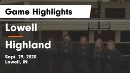 Lowell  vs Highland  Game Highlights - Sept. 29, 2020